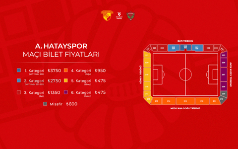 A. Hatayspor Maçının Biletleri Satışa Çıkıyor