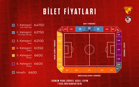 GAZİANTEP FK MAÇININ BİLETLERİ SATIŞA ÇIKIYOR